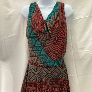 Aztec Tribal Print Dress